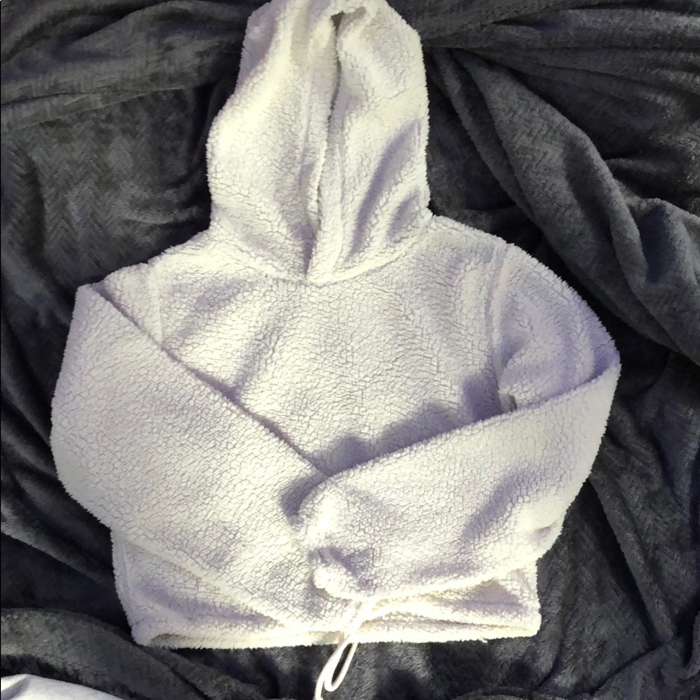 NWOT Wild Fable Sherpa Cropped Hoodie